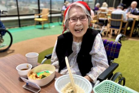 屋上でのランチ会
